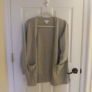 Old Navy Open Gray Cardigan Sweater